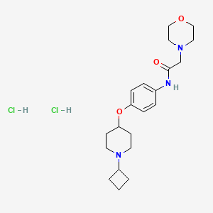 molecular formula C21H33Cl2N3O3 B611080 SUVN-G3031 dihydrochloride CAS No. 1394808-20-8