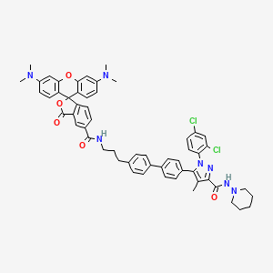 molecular formula C56H53Cl2N7O5 B611101 Tocrifluor 1117 CAS No. 1186195-59-4