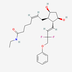 molecular formula C24H33F2NO4 B611117 Tafluprost ethyl amide CAS No. 1185851-52-8