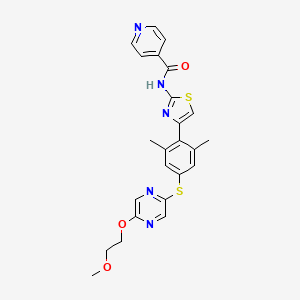 N-(4-{4-(5-(2-Methoxyethoxy)pyrazin-2-ylthio)-2,6-dimethylphenyl}thiazol-2-yl)isonicotinamide