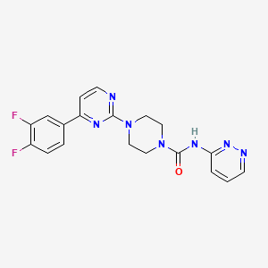 4-[4-(3,4-Difluorophenyl)-2-pyrimidinyl]-N-3-pyridazinyl-1-piperazinecarboxamide