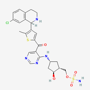 molecular formula C25H28ClN5O5S2 B611129 Subasumstat CAS No. 1858276-04-6