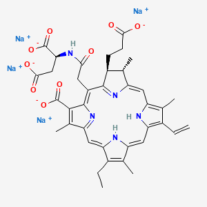 molecular formula C38H37N5Na4O9 B611132 Talaporfin sodium CAS No. 220201-34-3