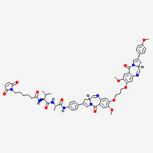 molecular formula C60H64N8O12 B611134 Mc-Val-Ala-pbd CAS No. 1342820-51-2