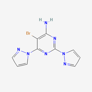 molecular formula C10H8BrN7 B611135 Taminadenant CAS No. 1337962-47-6