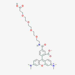 molecular formula C36H43N3O10 B611140 TAMRA-PEG4-acid CAS No. 1909223-02-4