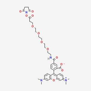 molecular formula C40H46N4O12 B611143 TAMRA-PEG4-NHS ester CAS No. 2171068-83-8