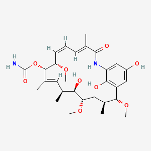 molecular formula C29H42N2O9 B611145 dihydro-herbimycin B CAS No. 91700-91-3
