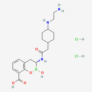 molecular formula C19H30BCl2N3O5 B611150 Taniborbactam hydrochloride CAS No. 2244235-49-0