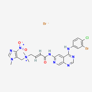 molecular formula C24H24Br2ClN9O3 B611155 Tarloxotinib Bromide CAS No. 1636180-98-7