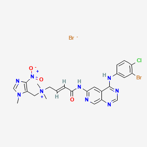molecular formula C24H24Br2ClN9O3 B611155 Tarloxotinib bromide CAS No. 1636180-98-7