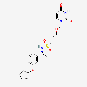 molecular formula C21H29N3O6S B611158 TAS-114 