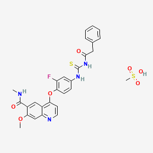 molecular formula C28H27FN4O7S2 B611160 TAS-115 mesylate CAS No. 1688673-09-7