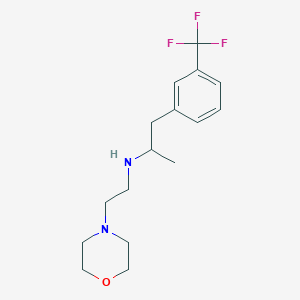 molecular formula C16H23F3N2O B6111677 N-(2-morpholin-4-ylethyl)-1-[3-(trifluoromethyl)phenyl]propan-2-amine 