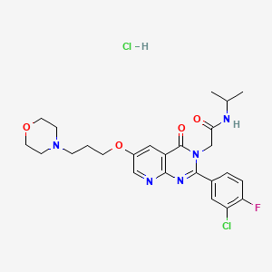molecular formula C25H30Cl2FN5O B611170 TASP0390325 CAS No. 1642187-96-9