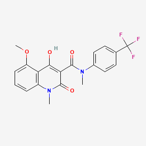 molecular formula C20H17F3N2O4 B611174 他斯喹莫德 CAS No. 254964-60-8