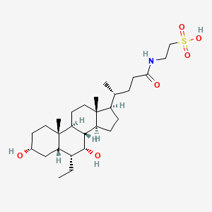 molecular formula C28H49NO6S B611177 Obeticholic acid metabolite UPF-1443 CAS No. 863239-61-6