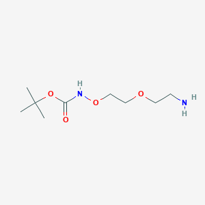 molecular formula C9H20N2O4 B611183 Boc-Aminooxy-PEG1-C2-NH2 