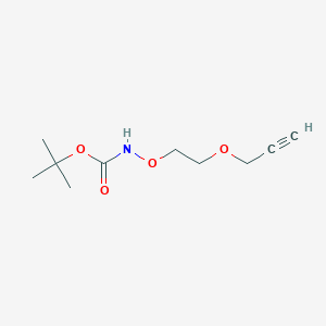 molecular formula C10H17NO4 B611185 Boc-aminooxy-PEG1-propargyl 