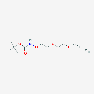 molecular formula C12H21NO5 B611188 Boc-aminooxy-PEG2-propargyl CAS No. 1895922-74-3