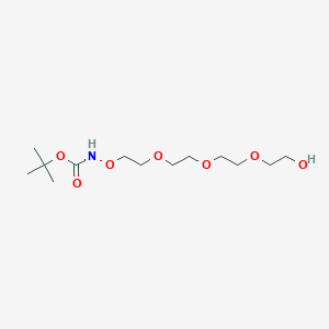 molecular formula C13H27NO7 B611196 t-Boc-Aminooxy-PEG4-alcohol CAS No. 918132-14-6