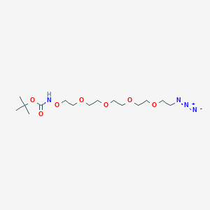 molecular formula C15H30N4O7 B611197 Boc-Aminooxy-PEG4-azide CAS No. 2100306-64-5