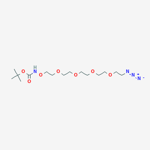 molecular formula C15H30N4O7 B611197 t-Boc-Aminooxy-PEG4-azide CAS No. 2100306-64-5