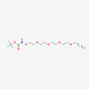 molecular formula C16H29NO7 B611199 Boc-aminooxy-PEG4-propargyl CAS No. 1895922-77-6