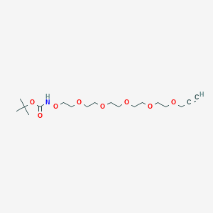 molecular formula C18H33NO8 B611201 t-Boc-aminooxy-PEG5-propargyl CAS No. 2086688-98-2