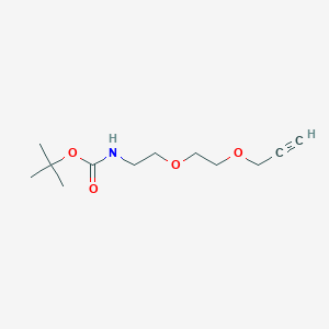 molecular formula C12H21NO4 B611206 Propargyl-PEG2-NHBoc CAS No. 869310-84-9