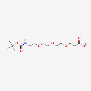 molecular formula C14H27NO7 B611207 Boc-N-amido-PEG3-acid CAS No. 1347750-75-7