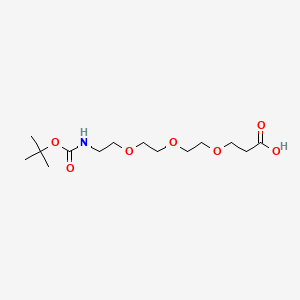 molecular formula C14H27NO7 B611207 t-Boc-N-amido-PEG3-acid CAS No. 1347750-75-7