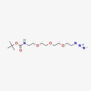 molecular formula C13H26N4O5 B611208 tert-Butyl (2-(2-(2-(2-azidoethoxy)ethoxy)ethoxy)ethyl)carbamate CAS No. 642091-68-7