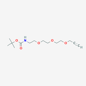 molecular formula C14H25NO5 B611209 叔-Boc-N-酰胺-PEG3-炔丙基 CAS No. 1333880-60-6
