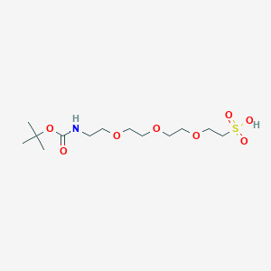 molecular formula C13H27NO8S B611210 Boc-NH-PEG3-sulfonic acid 