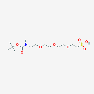 molecular formula C13H27NO8S B611210 t-Boc-N-amido-PEG3-sulfonic acid CAS No. 1817735-32-2