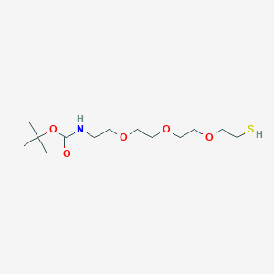 molecular formula C13H27NO5S B611211 Thiol-PEG3-NHBoc 