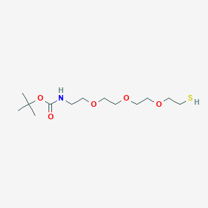 molecular formula C13H27NO5S B611211 t-Boc-N-amido-PEG3-thiol CAS No. 1895922-68-5