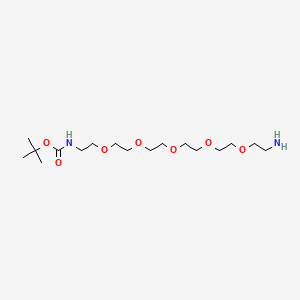 molecular formula C17H36N2O7 B611217 t-boc-N-amido-PEG5-Amine CAS No. 189209-27-6