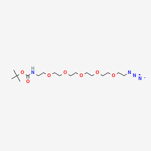 molecular formula C17H34N4O7 B611218 Boc-NH-PEG5-azide 