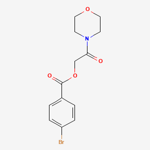 molecular formula C13H14BrNO4 B6112199 2-MORPHOLINO-2-OXOETHYL 4-BROMOBENZOATE 