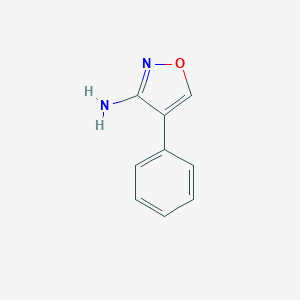 molecular formula C9H8N2O B061122 4-Phenyl-1,2-oxazol-3-amine CAS No. 182424-34-6