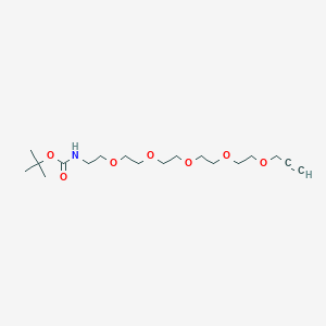 molecular formula C18H33NO7 B611220 t-Boc-N-Amido-PEG5-propargyl CAS No. 2062663-67-4