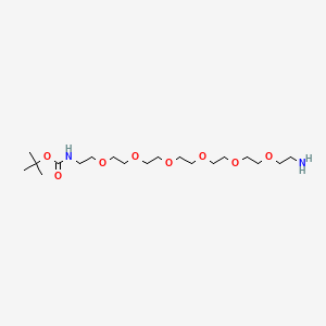 molecular formula C19H40N2O8 B611221 t-Boc-N-amido-PEG6-Amine CAS No. 1091627-77-8