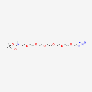 molecular formula C19H38N4O8 B611222 t-boc-N-amido-PEG6-azide CAS No. 1292268-15-5