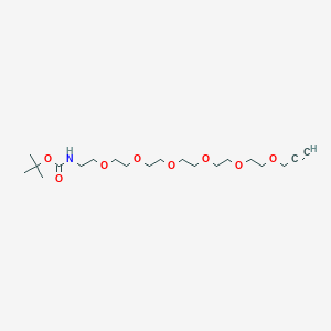 molecular formula C20H37NO8 B611223 Boc-NH-PEG6-propargyl 
