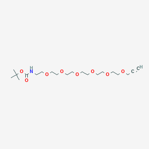 molecular formula C20H37NO8 B611223 t-Boc-N-Amido-PEG6-propargyl CAS No. 1262991-52-5