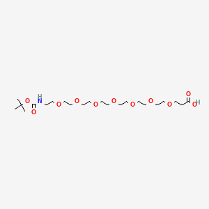 molecular formula C22H43NO11 B611224 t-Boc-N-amido-PEG7-acid CAS No. 2055044-68-1