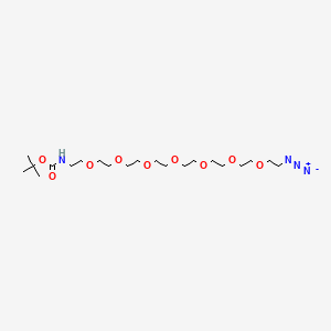 molecular formula C21H42N4O9 B611225 t-boc-N-酰胺-PEG7-叠氮化物 CAS No. 206265-96-5