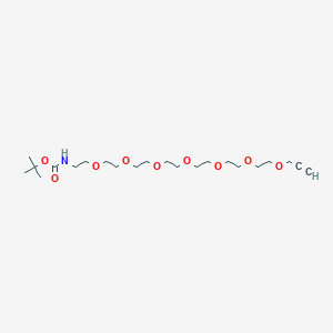 molecular formula C22H41NO9 B611226 Boc-NH-PEG7-propargyl 